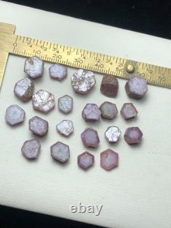 100 CRT (20 Gram) 21 Pièce / Beau Cristal de Rubis Naturel Terminé