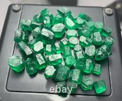 100 ct swat facette grade forme hexagonale Émeraude 49 pièces