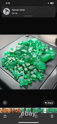 100 ct swat facette grade forme hexagonale Émeraude 49 pièces