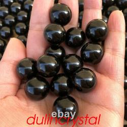 100pièces Natural Obsidian Quartz Ball Quartz Crystal Sphere Palm Pierre Guérison