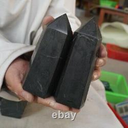 10 Pièces Shungite Naturel Protéger Radiation Crystal Point Tower Healing Russie