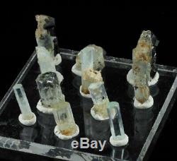 11 Piece Aigue-marine Crystal Colis De Erongo, Namibie 7075