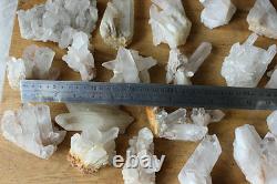 11lb 23 Pieces Natural Clear Quartz Crystal Cluster Points Whalesales Prix