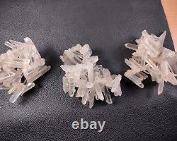 150 Pièces Pointe de Quartz Clair Naturel Percée pour Guérison Reiki Spécimen