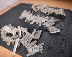 150 Pièces Pointe de Quartz Clair Naturel Percée pour Guérison Reiki Spécimen