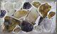 15 Pièces Amethyst/quartz/calcite Specimen Flat Valencia Mine Guanajuato Mexique