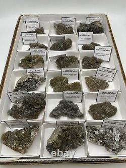 18 Pièces En Gros Plat De Haute Qualité Pétillant Ny Herkimer Diamond Druzy