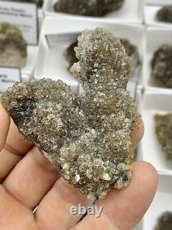 18 Pièces En Gros Plat De Haute Qualité Pétillant Ny Herkimer Diamond Druzy