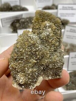 18 Pièces En Gros Plat De Haute Qualité Pétillant Ny Herkimer Diamond Druzy