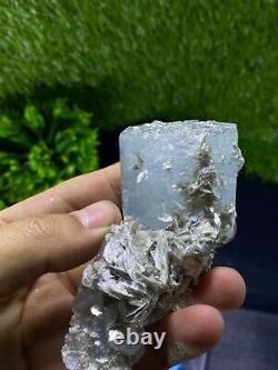 192 Grammes De Cristal Naturel Aquamarine Specimen Pièce De Déclaration Cristal @skardu