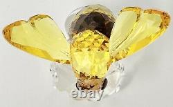 2017 Scs Swarovski 5244639 Pièce D'événement Bumblebee Sur La Figurine En Cristal De Fleur Sauvage