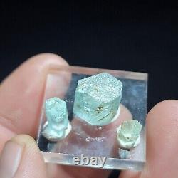 20.50 Carat Cristal Émeraude Lot 3 Pièces Nasarawa Jos Nigeria Beryl Naturel