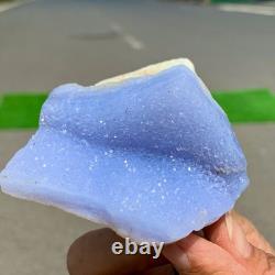 211G Morceaux de cristaux d'Agate bleue rayée naturelle - Spécimens minéraux