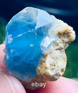 256grammes 20 pièces lot de spécimens rares et brillants de célestine bleue + calcite