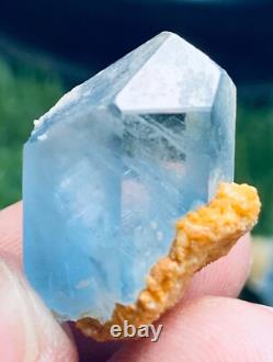 256grammes 20 pièces lot de spécimens rares et brillants de célestine bleue + calcite