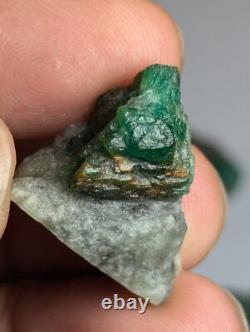 28 Pièces, 209 Grammes, Échantillons d'Émeraude de la Vallée de Swat, Pakistan