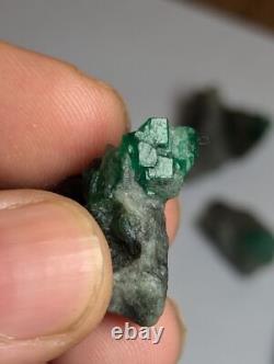 28 Pièces, 209 Grammes, Échantillons d'Émeraude de la Vallée de Swat, Pakistan