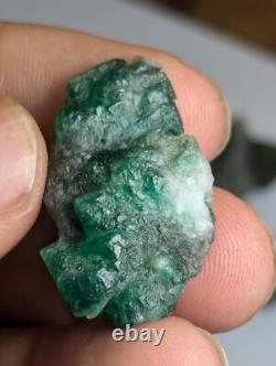 28 Pièces, 209 Grammes, Échantillons d'Émeraude de la Vallée de Swat, Pakistan