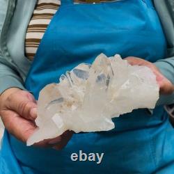 2Pièces 2290G Grosse Améthyste de Quartz Clair Blanc Spécimen Brut de Guérison 1526