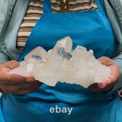 2Pièces 2290G Grosse Améthyste de Quartz Clair Blanc Spécimen Brut de Guérison 1526