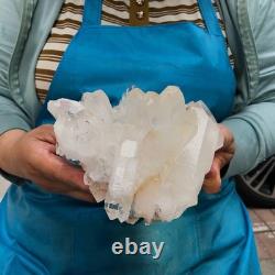 2Pièces 2290G Grosse Améthyste de Quartz Clair Blanc Spécimen Brut de Guérison 1526