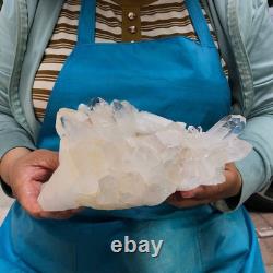 2Pièces 2290G Grosse Améthyste de Quartz Clair Blanc Spécimen Brut de Guérison 1526