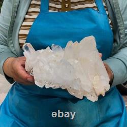 2Pièces 2290G Grosse Améthyste de Quartz Clair Blanc Spécimen Brut de Guérison 1526