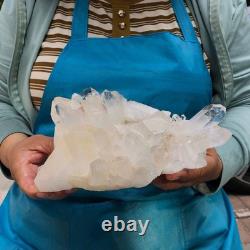 2Pièces 2290G Grosse Améthyste de Quartz Clair Blanc Spécimen Brut de Guérison 1526