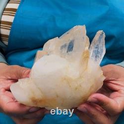2Pièces 2480g Grosse Améthyste de Quartz Clair Blanc Spécimen Brut de Guérison 1464