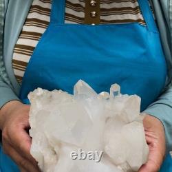 2Pièces 2480g Grosse Améthyste de Quartz Clair Blanc Spécimen Brut de Guérison 1464