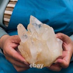 2Pièces 2480g Grosse Améthyste de Quartz Clair Blanc Spécimen Brut de Guérison 1464