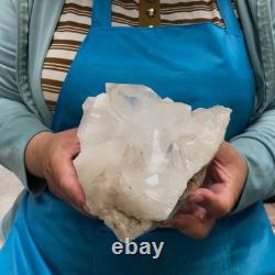2Pièces 2480g Grosse Améthyste de Quartz Clair Blanc Spécimen Brut de Guérison 1464