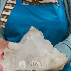 2Pièces 2480g Grosse Améthyste de Quartz Clair Blanc Spécimen Brut de Guérison 1464