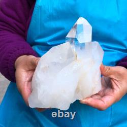 2Pièces 2620G Grosse Cristal de Quartz Blanc Clair Brut Échantillon de Guérison 434 2Pièces 2620G Grosse Cristal de Quartz Blanc Clair Brut Échantillon de Guérison 434