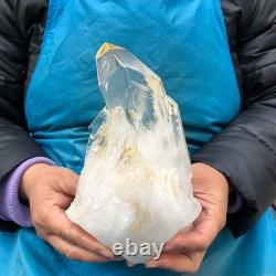 2Pièces 2960G Cristal de Quartz Blanc Transparent Cluster Spécimen Brut Guérison 2883