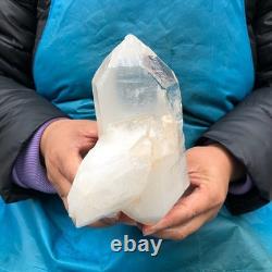 2Pièces 2960G Cristal de Quartz Blanc Transparent Cluster Spécimen Brut Guérison 2883