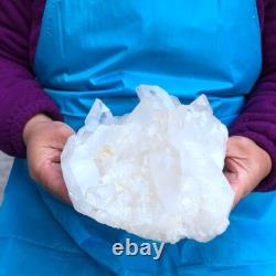 2Pièces 3260g Grosse Améthyste de Quartz Clair Blanc Spécimen Brut de Guérison 429