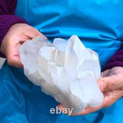 2Pièces 4,4LB Cristal de Quartz Clair en Grappes Spécimen Minéral 431 2Pièces 4,4LB Cristal de Quartz Clair en Grappes Spécimen Minéral 431