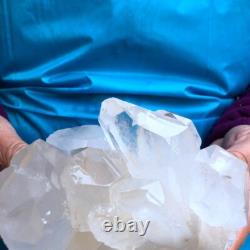 2Pièces 4,4LB Cristal de Quartz Clair en Grappes Spécimen Minéral 431