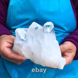 2Pièces 4,4LB Cristal de Quartz Clair en Grappes Spécimen Minéral 431