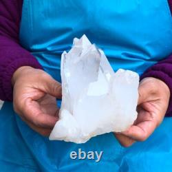 2Pièces 4,4LB Cristal de Quartz Clair en Grappes Spécimen Minéral 431