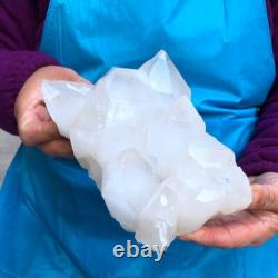 2Pièces 6.73LB Minéral Spécimen de Cristal de Quartz Clair en Grappes 425