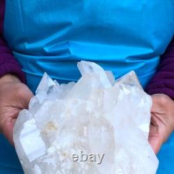2Pièces 7.17LB Minéral Spécimen de Cristal de Quartz Clair en Grappes 429