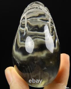 2.6 Pièce de manche en cristal sculpté à la citrine, guérison par le cristal