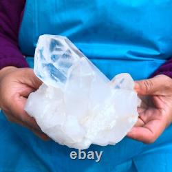 2 Pièces 3.78LB Spécimen de Casteau de Quartz Transparent Naturel Blanc 426