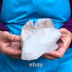 2 Pièces 3.78LB Spécimen de Casteau de Quartz Transparent Naturel Blanc 426
