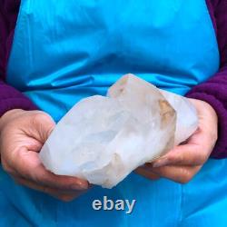 2 Pièces 3.78LB Spécimen de Casteau de Quartz Transparent Naturel Blanc 426