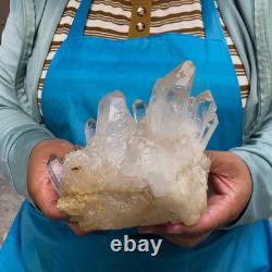 2 Pièces 5.91LB Spécimen Minéral de Quartz Clair Naturel en Grappes 1457 2 Pièces 5.91LB Spécimen Minéral de Quartz Clair Naturel en Grappes 1457
