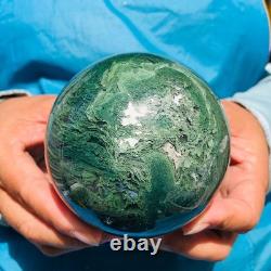 2 pièces 1800g Boule en quartz cristal d'agate aquatique naturelle guérison 2107