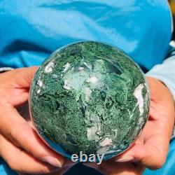 2 pièces 1800g Boule en quartz cristal d'agate aquatique naturelle guérison 2107